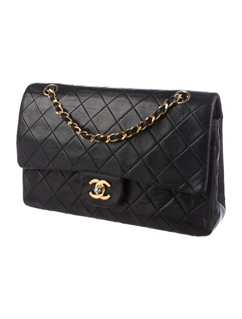 chanel classic small medium|classic chanel medium flap bag.